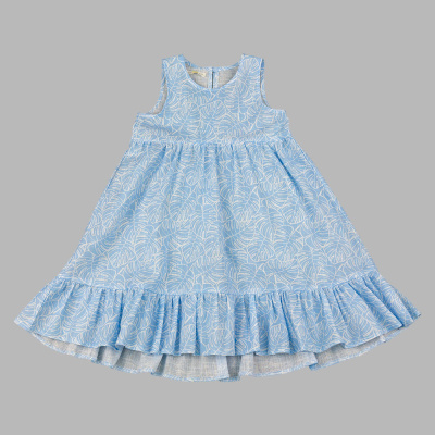 Платье Листики Чуди Кидс 670625Ц2-1 голубой 01